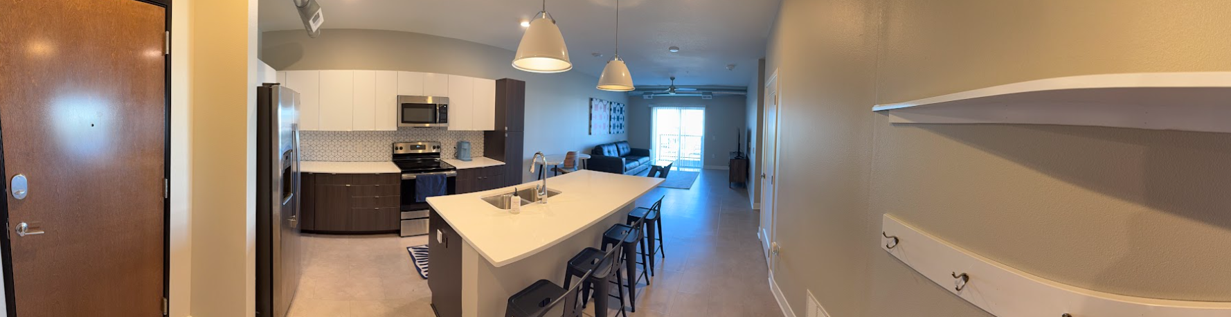 The Sapphire Suite | Furnished 1BR Downtown Des Moines | Available September 1, 2025
